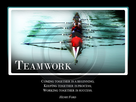 Teamwork - CrystalGraphics Motivational Slide for PowerPoint